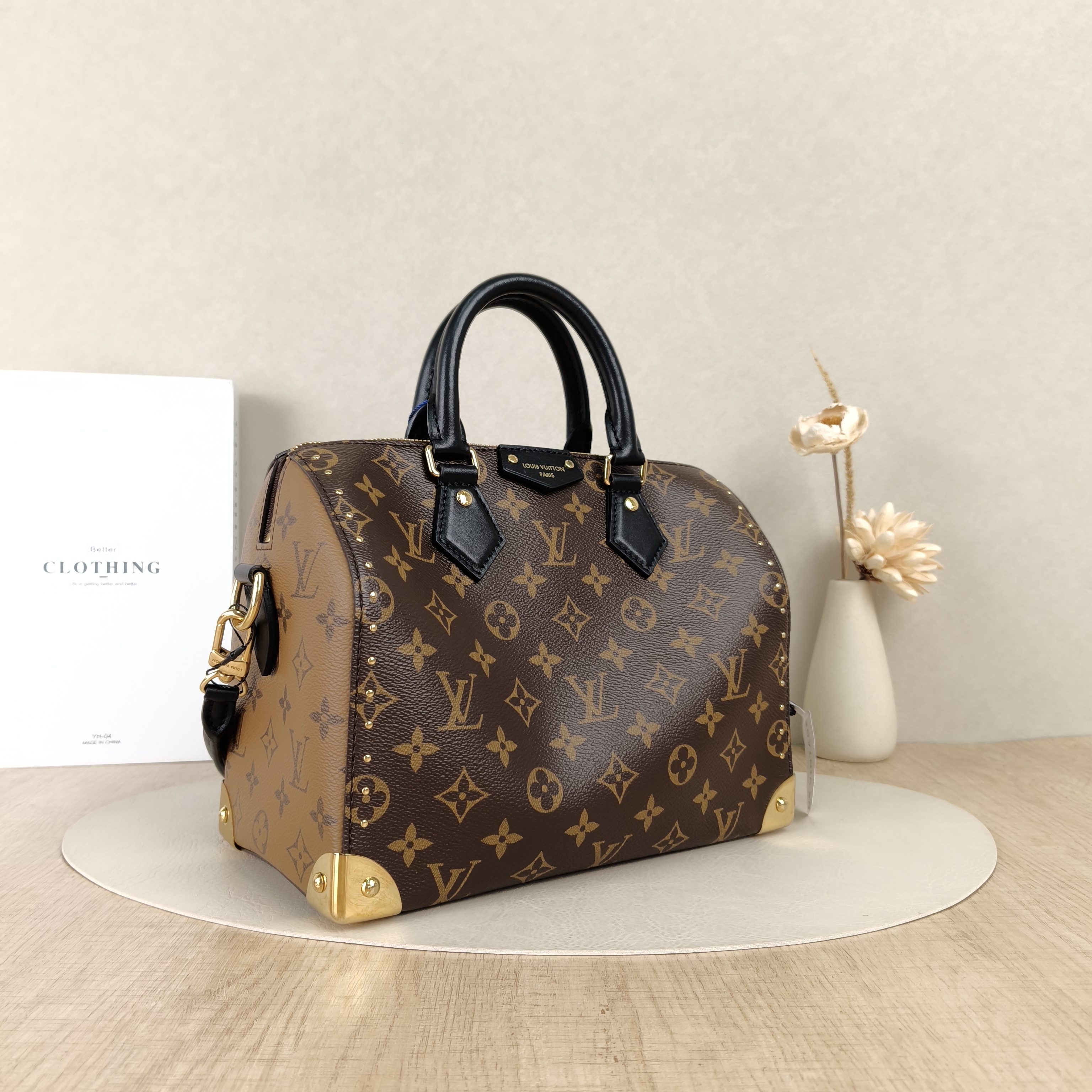 Louis Vuitton Shoulder Bag Speedy Trunk Monogram PVC One Size27 × 15 × 20 cm — cover view 5 of 9