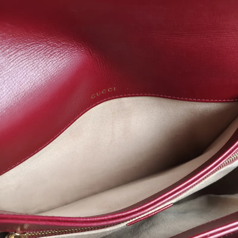 GUCCI Crossbody Bag Horsebit 1955 Horsebit Medium Monogram PVC Medium 25 × 8 × 18 cm — detail view 12 of 12