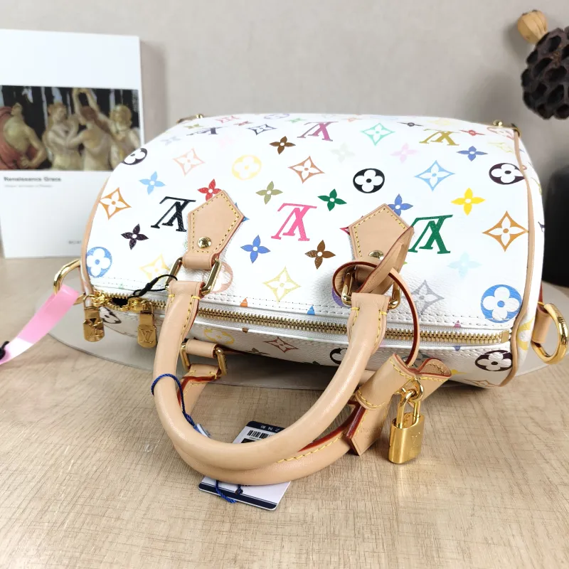 Louis Vuitton Crossbody Bag Speedy25 Multicolore PVC Medium 25 × 15 × 19 cm — detail view 1 of 13