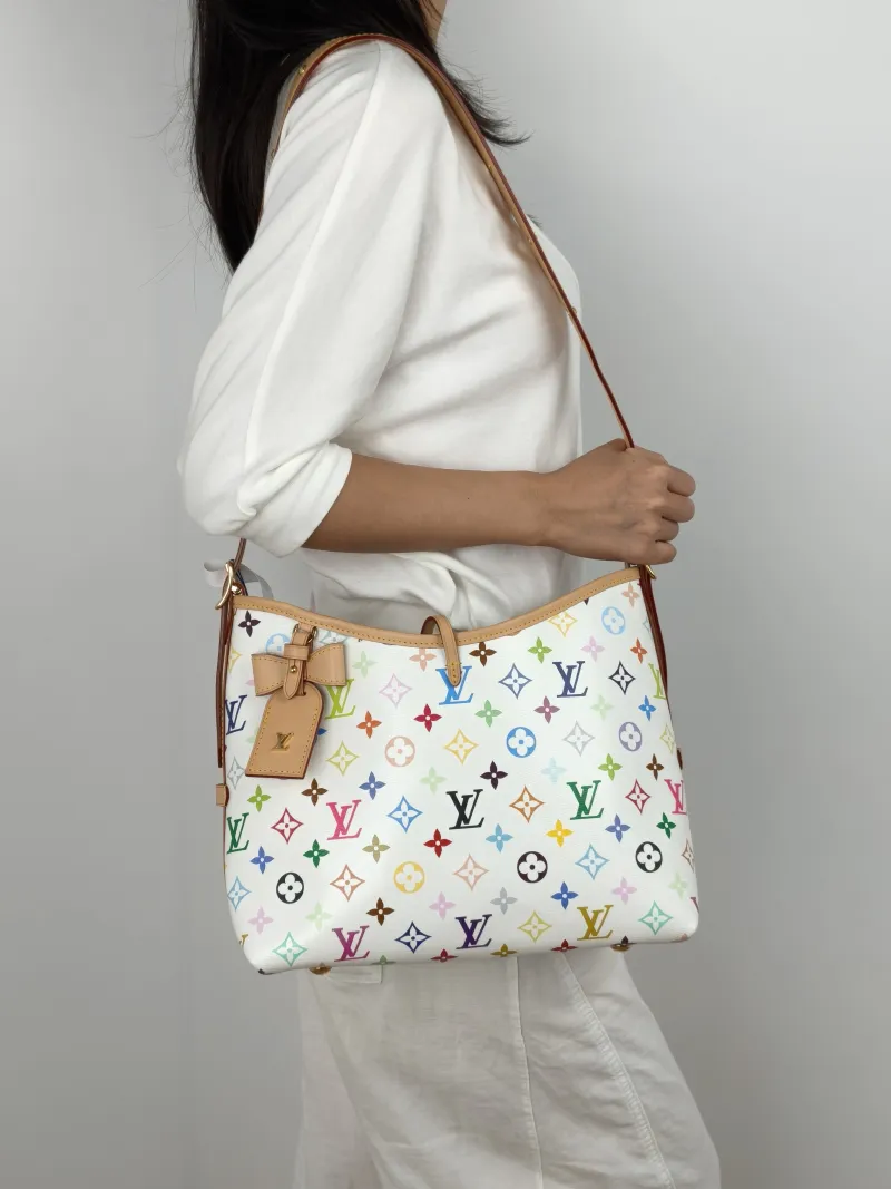 Louis Vuitton Crossbody Bag Carryall Multicolore PVC Small 29 × 12 × 24 cm — on-model view 2 of 2