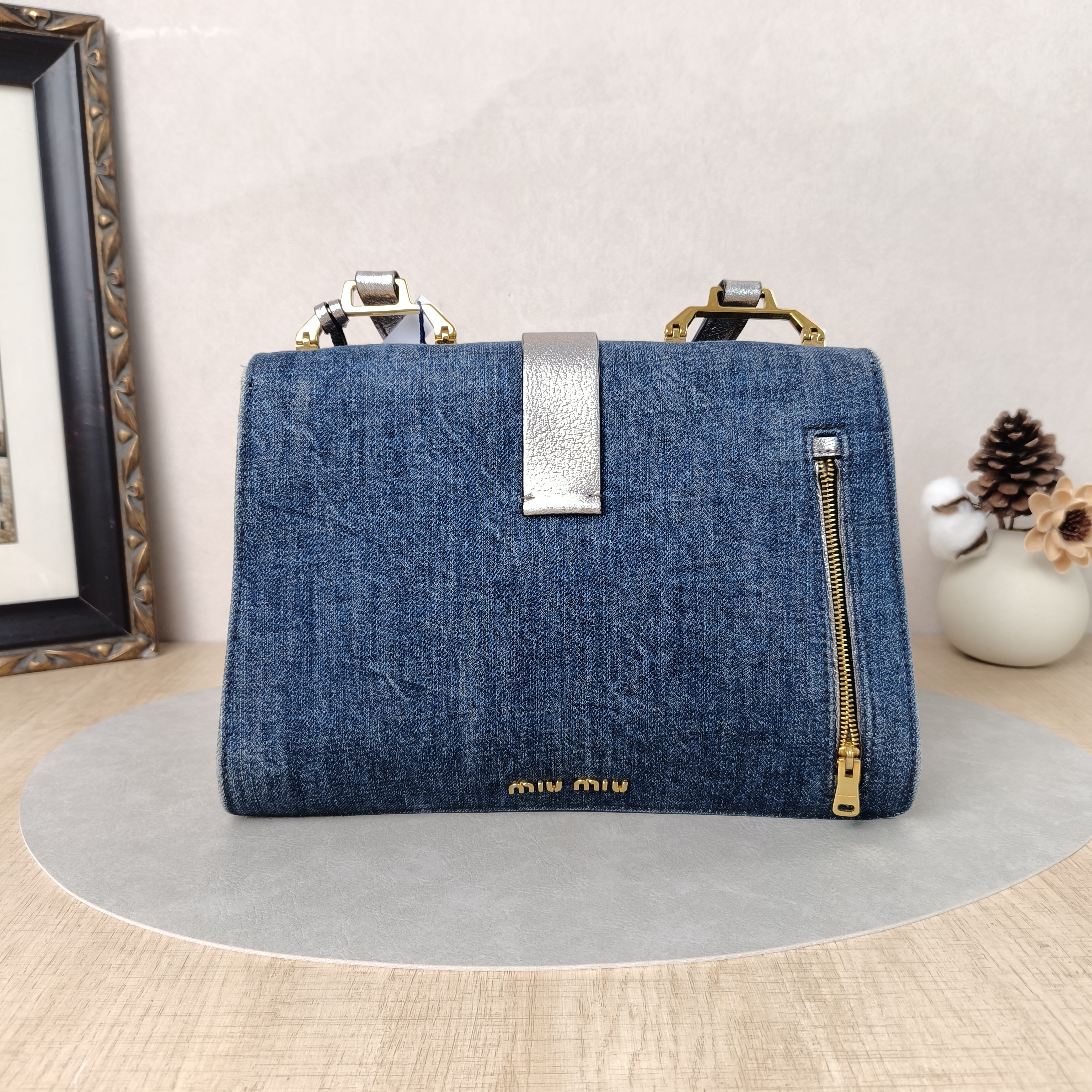 Miumiu Top Handle Bag Top Handle Bag Blue One Size28 × 9 × 19 cm — cover view 3 of 5