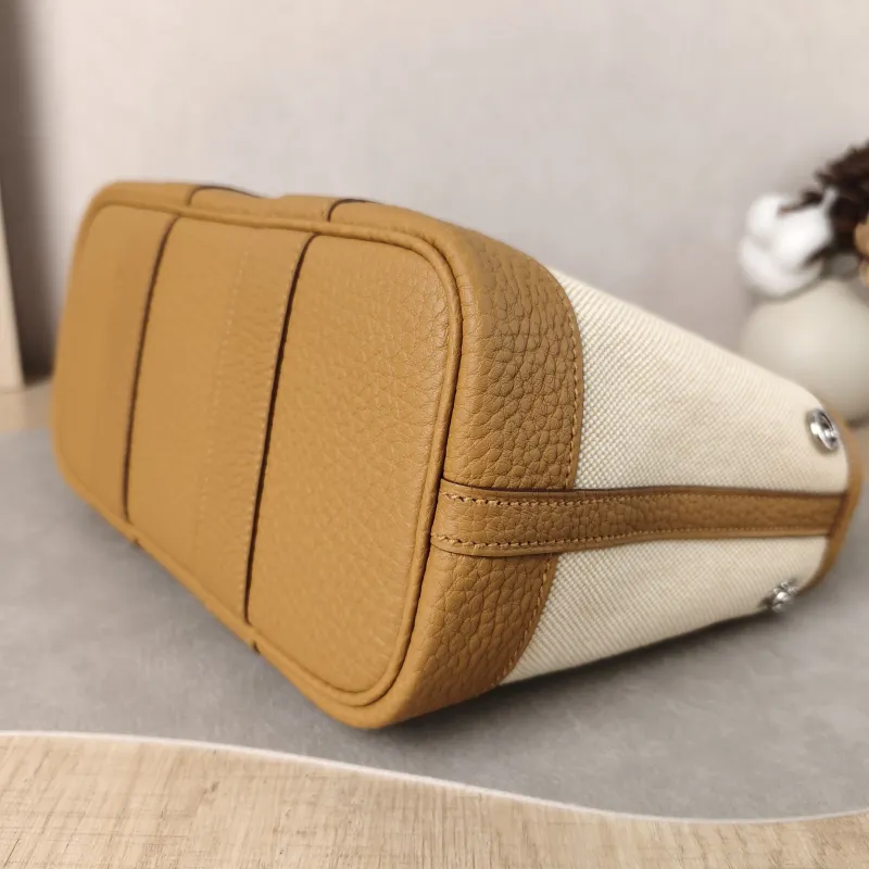 Hermès Top Handle Bag Neo Garden 23 Mini Canvas · Negonda Calfskin Mini 23 × 10 × 16 cm G — detail view 10 of 10