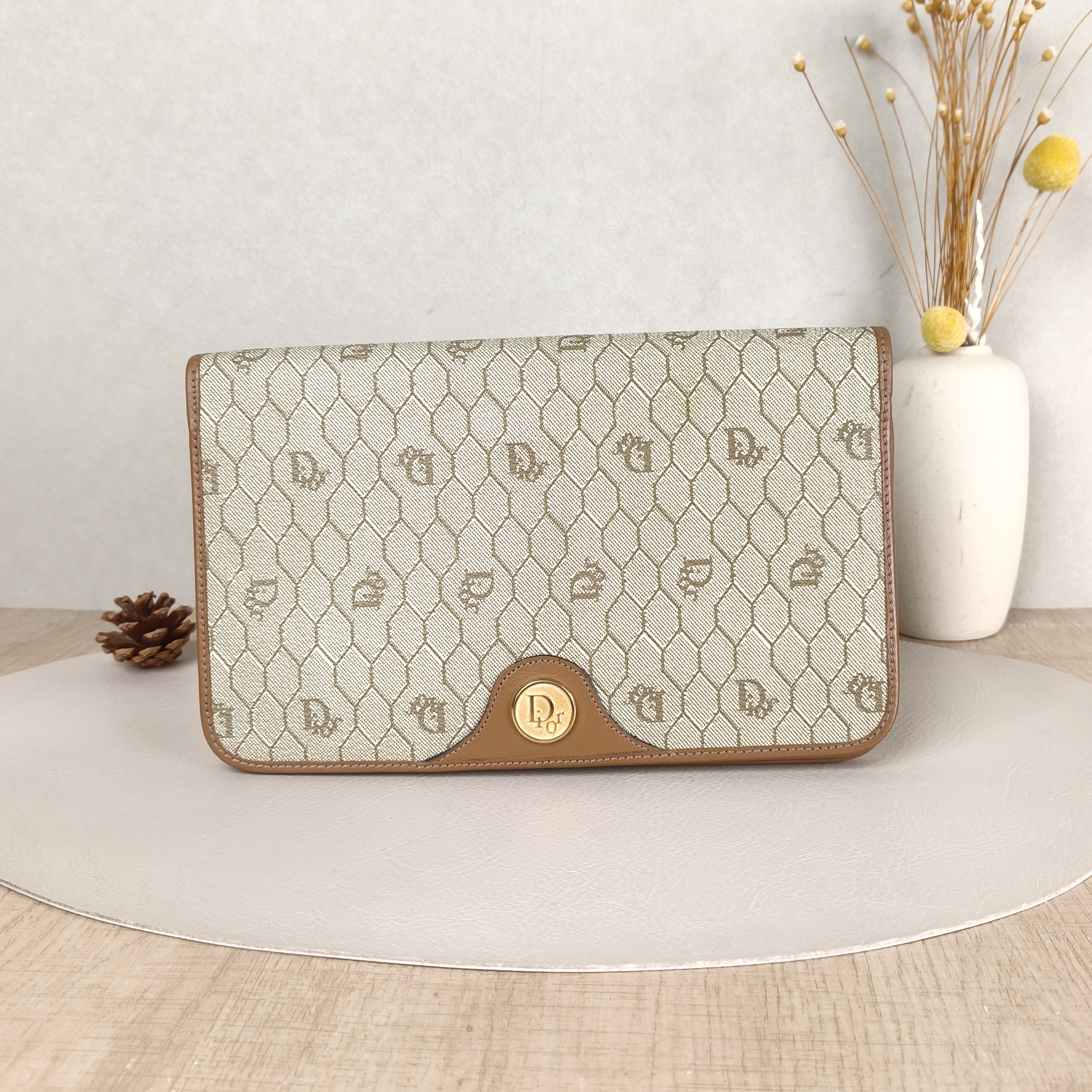 DIOR Shoulder Bag Shoulder Bagwoc Monogram PVC One Size25.5 × 2.5 × 16 cm