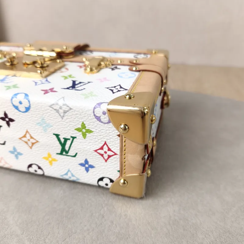 Louis Vuitton Crossbody Bag PETITE MALLE Box Multicolore PVC Mini 20 × 6 × 12.5 cm — detail view 5 of 14