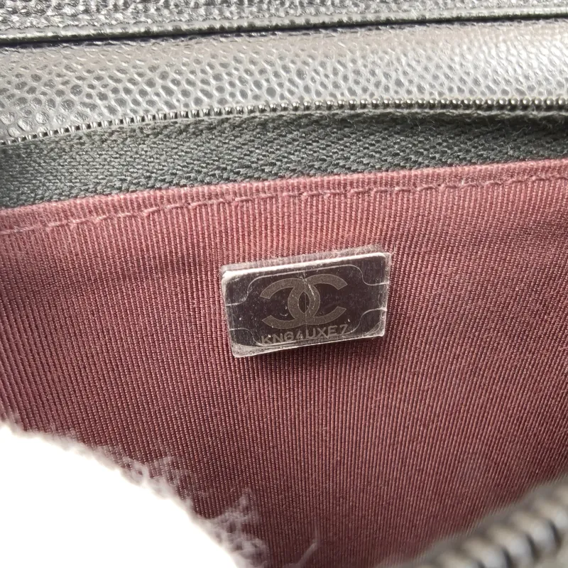 Chanel Crossbody Bag Classic Flap WOC CF WOCWOC Bag Black Grained Calfskin Mini 19.2 × 3.5 × 12.3 cm — detail view 15 of 15