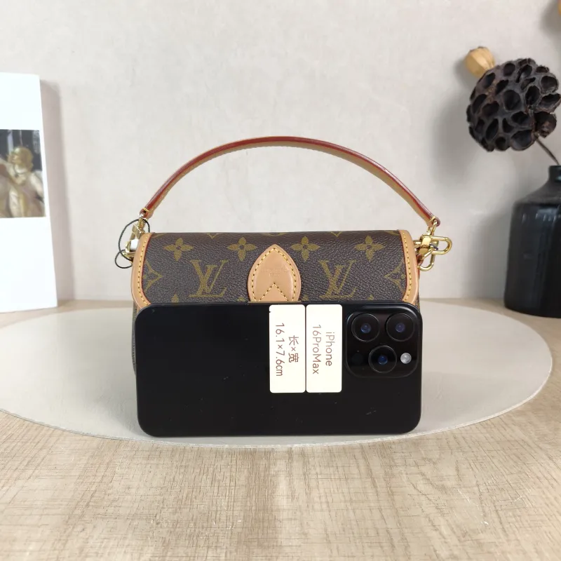 Louis Vuitton Crossbody Bag Diane Baguette Bag Monogram PVC nano 19 × 6 × 10.5 cm — cover view 3 of 6