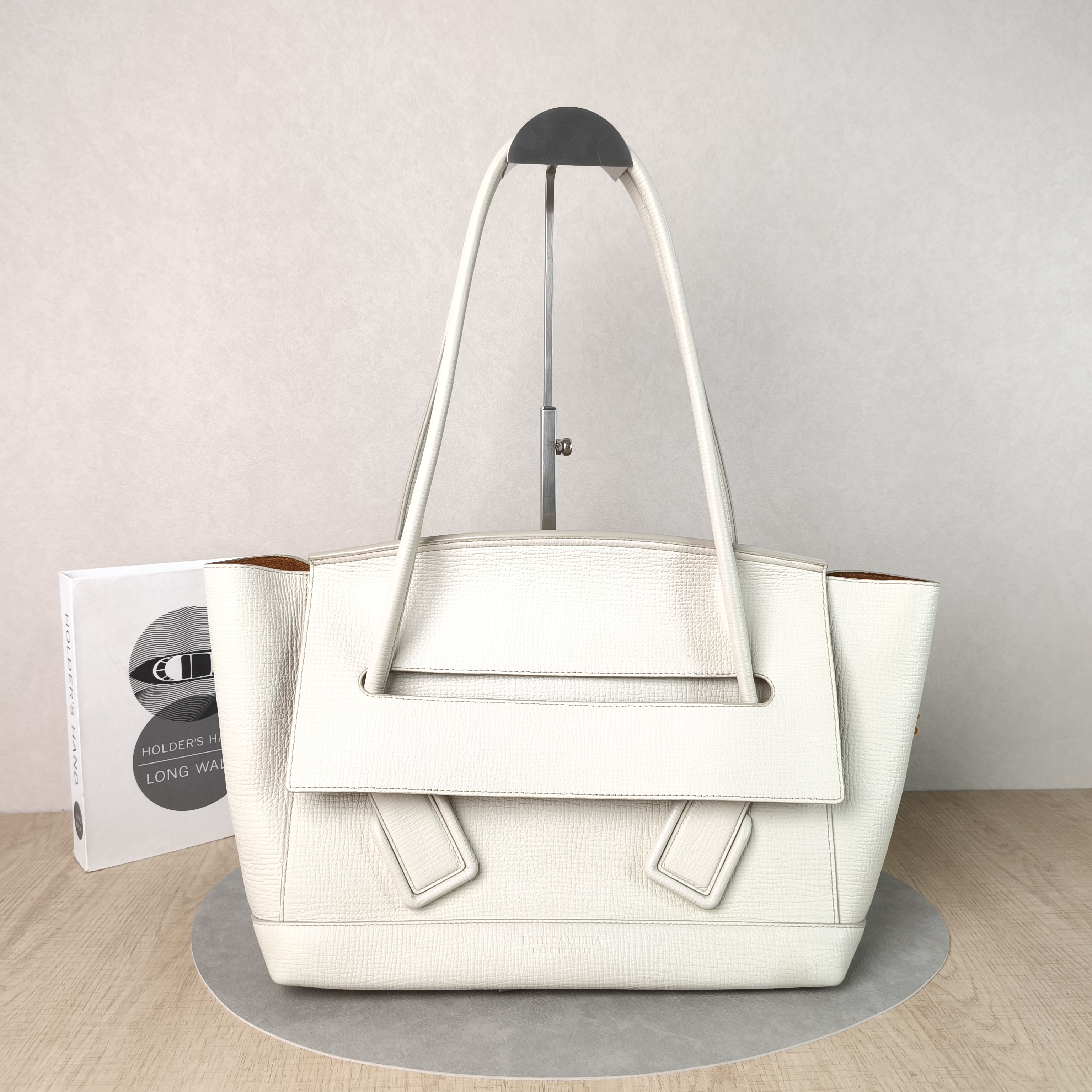 Bottega Veneta Shoulder Bag ARCO 48 White Calfskin Medium48 × 15 × 33 cm