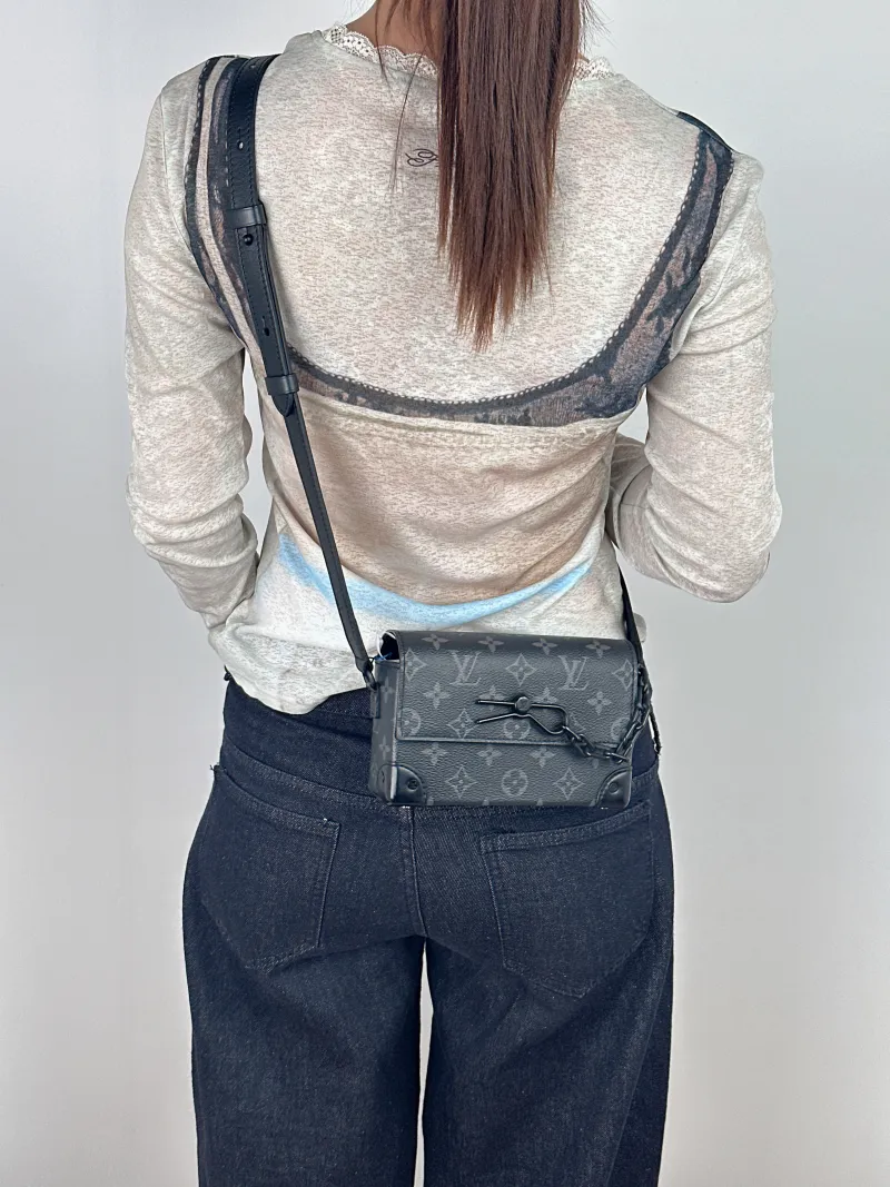 Louis Vuitton Crossbody Bag Steamer Box Monogram PV Cmini18 × 6.5 × 11 cm — on-model view 1 of 2