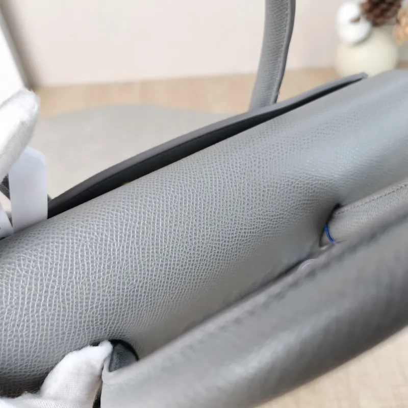 DIOR Top Handle Bag St Honore Tote Bag Grey Calfskin Medium25 × 12 × 19 cm — detail view 5 of 15