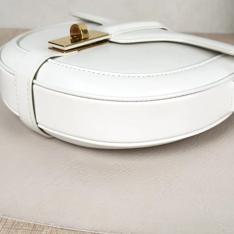 CELINE Crossbody Bag Besace 16 White Calfskin Small19 × 6 × 17 cm — detail view 4 of 11