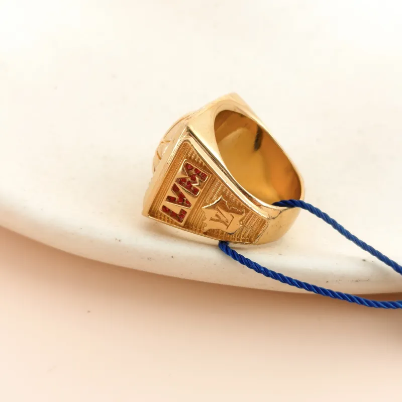 Louis Vuitton Ring NBA Edition Ring Gold M 57 — cover view 4 of 6