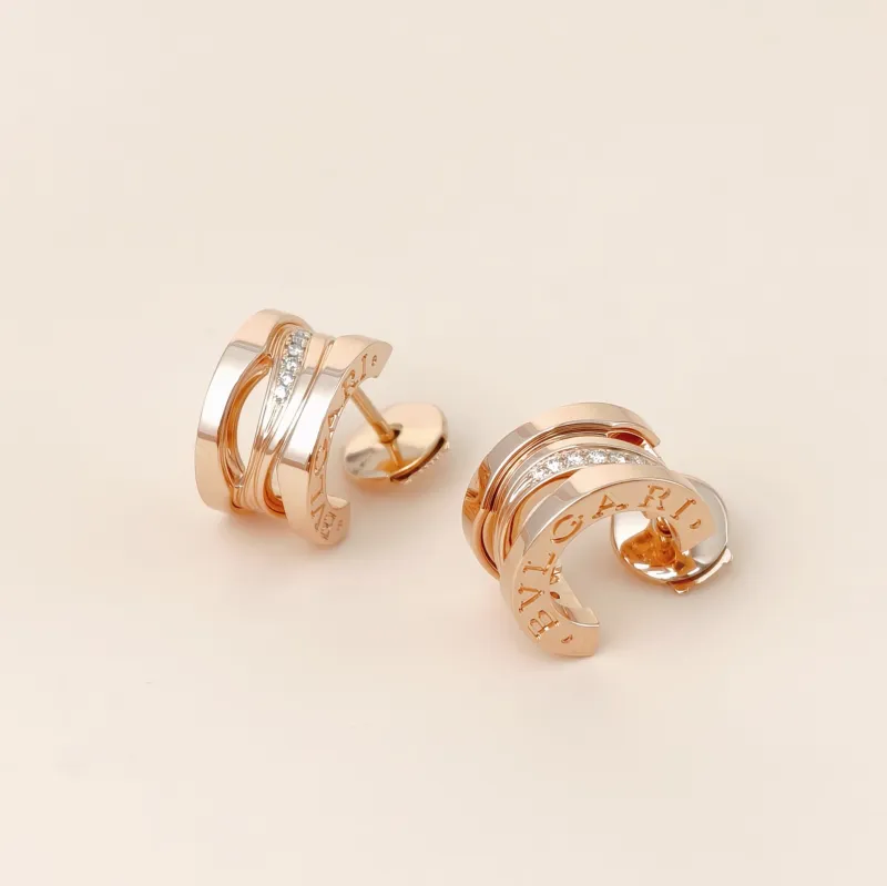 Bvlgari Earrings B.ZERO1Collection Earrings Rose Gold Diamond18KR ose Gold One Size