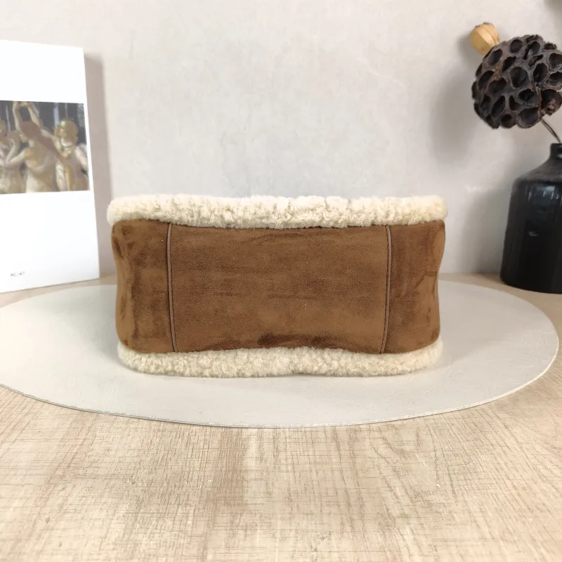 SAINT LAURENT Shoulder Bag LE 5 À 7 Hobo Brown Suede Small 22 × 8.5 × 23 cm — cover view 6 of 6