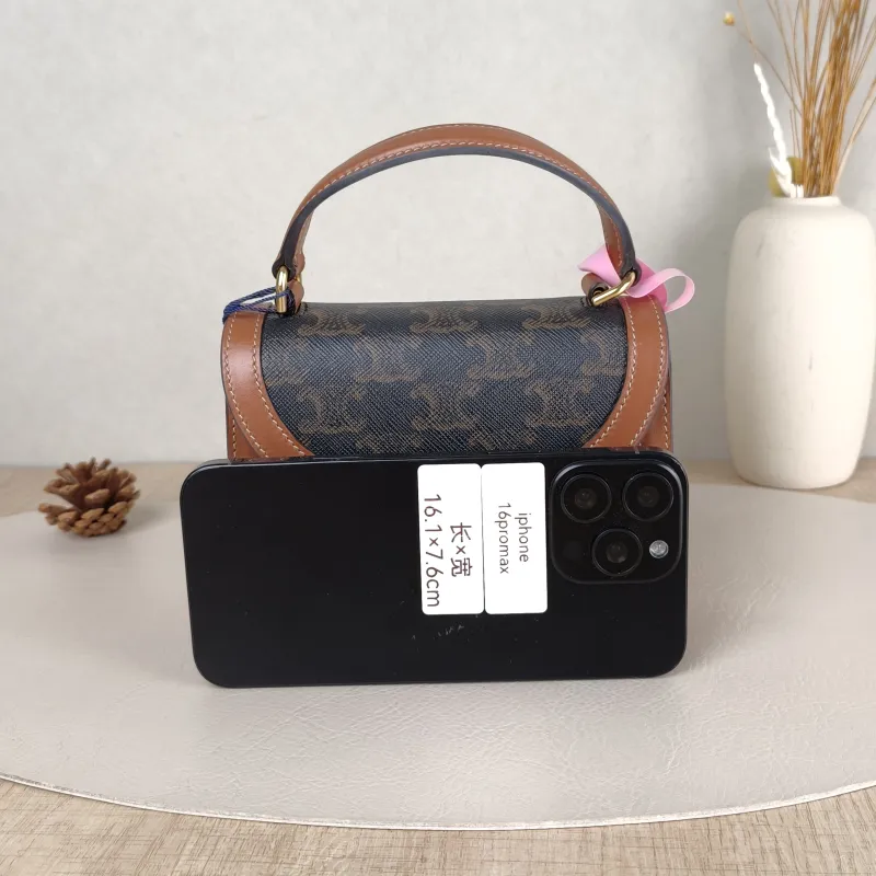 CELINE Crossbody Bag Crossbody Bag Monogram PV Cmini15 × 5 × 11.5 cm — cover view 4 of 6