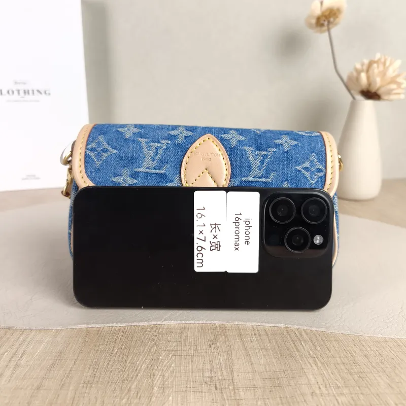 Louis Vuitton Crossbody Bag Diane Baguette Bag Blue nano 19 × 6 × 10.5 cm — cover view 3 of 5