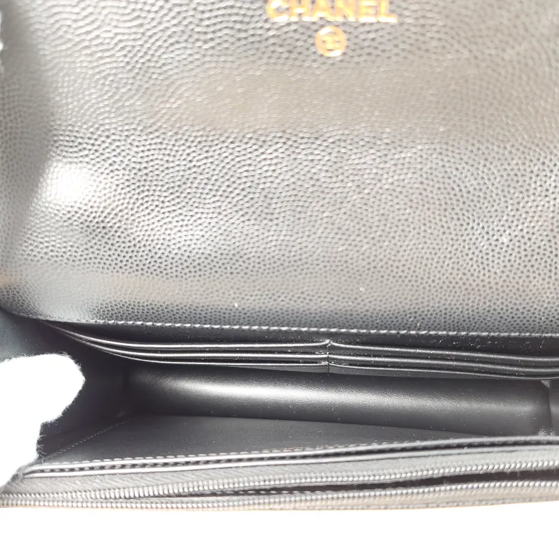 Chanel Crossbody Bag 25k woc Black Calfskin 19.2 × 3.5 × 12.3 cm — detail view 4 of 12