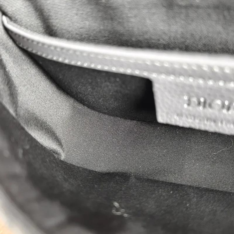 DIOR Crossbody Bag Grey Canvas Mini 20 × 5.5 × 13.5 cm — detail view 4 of 11
