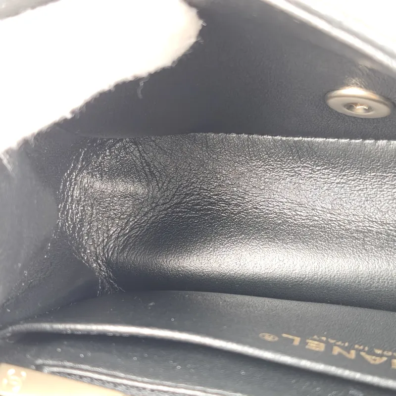 Chanel Crossbody Bag Classic Flap Mini CF Mini Black Grained Calfskin17 × 8 × 13.5 cm — detail view 10 of 14