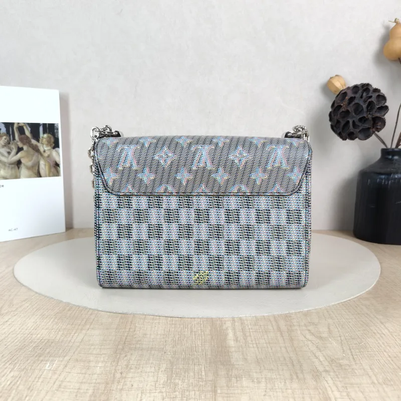 Louis Vuitton Crossbody Bag Twist Blue PVC Medium 23 × 9.5 × 17 cm — cover view 2 of 6
