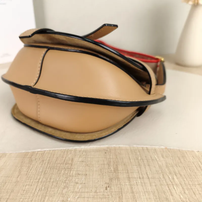 LOEWE Crossbody Bag Gate Dual Shoulder Strap Yellow Calfskin Mini 21 × 9.5 × 13 cm — detail view 2 of 9