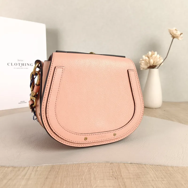 Chloé Crossbody Bag nile Top Handle Crossbody Bag Pink Calfskin 19 × 5 × 15.5 cm — cover view 4 of 5