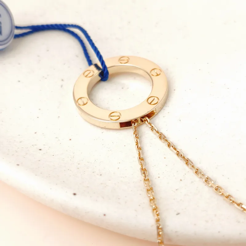 CARTIER Necklace LOVE Collection Pendant Gold18KY ellow Gold Large41cm — cover view 2 of 10