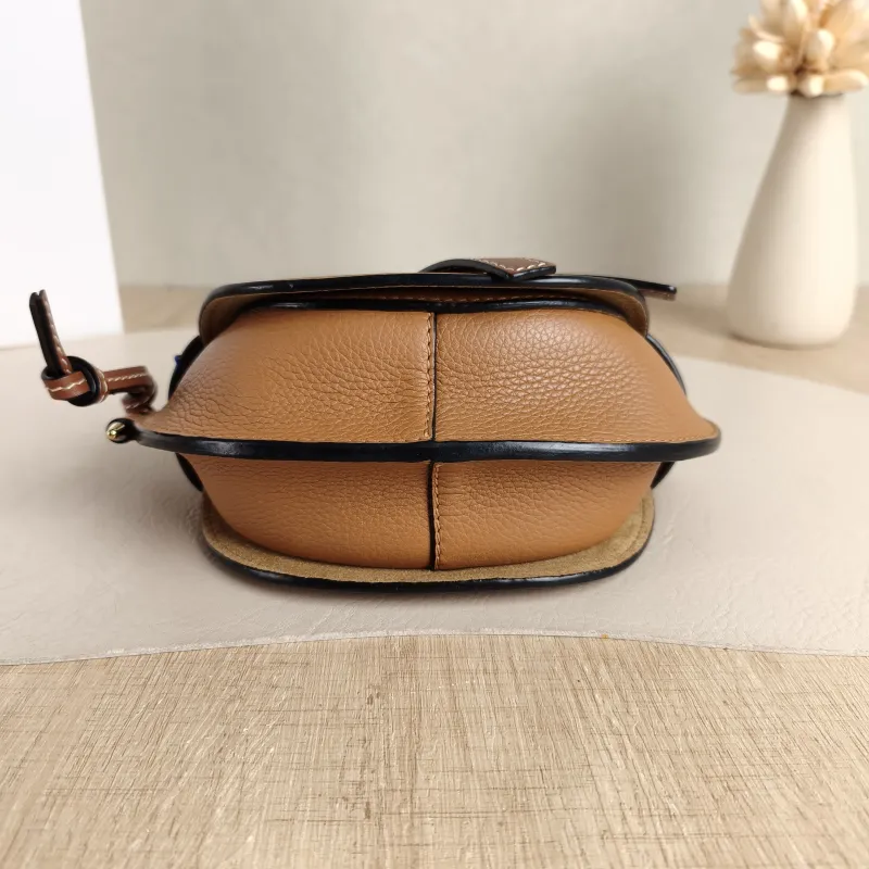 LOEWE Crossbody Bag Gate Caramel Calfskin Mini 15 × 8 × 12.5 cm — cover view 4 of 5