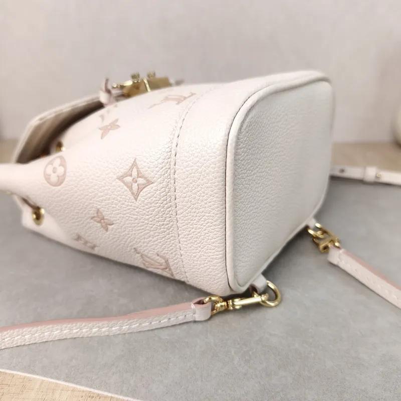 Louis Vuitton Backpack NANO NOÉ Backpack Beige Calfskin nano 15 × 10 × 19 cm — detail view 9 of 12