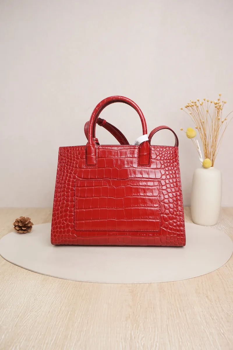 BURBERRY Crossbody Bag Top Handle Crossbody Bag Red Calfskin One Size27 × 11 × 20 cm — cover view 7 of 7