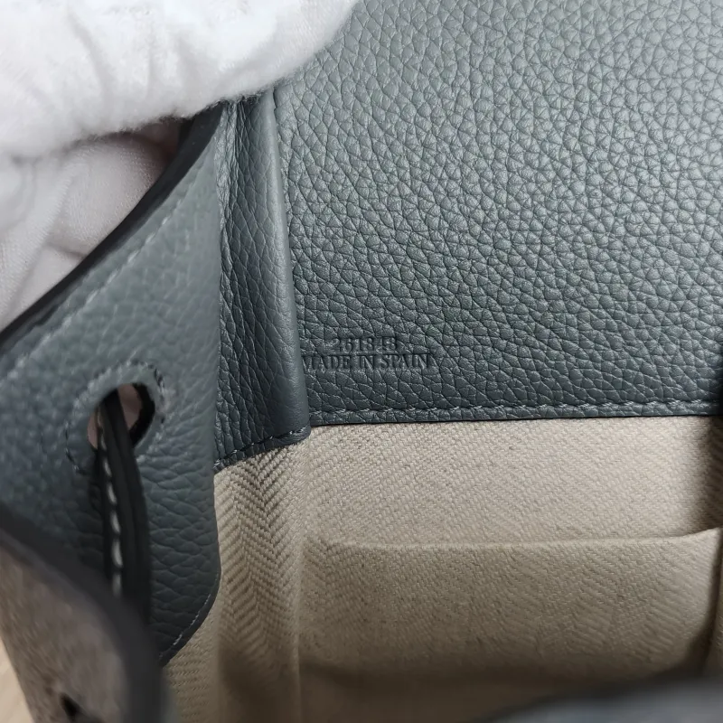 LOEWE Crossbody Bag Hammock Blue Calfskin Mini 17 × 11 × 19.5 cm — detail view 11 of 11