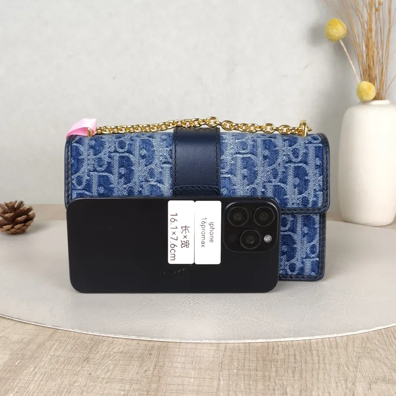DIOR Crossbody Bag 30 Montaigne East-West 30 Blue Small 21 × 6 × 12 cm — cover view 2 of 5