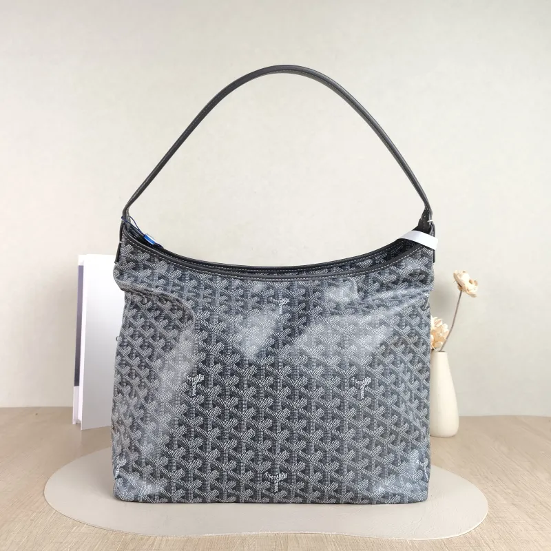 GOYARD Shoulder Bag Boheme Hobo Grey ine Canvas Small 34 × 14 × 31 cm — cover view 2 of 4