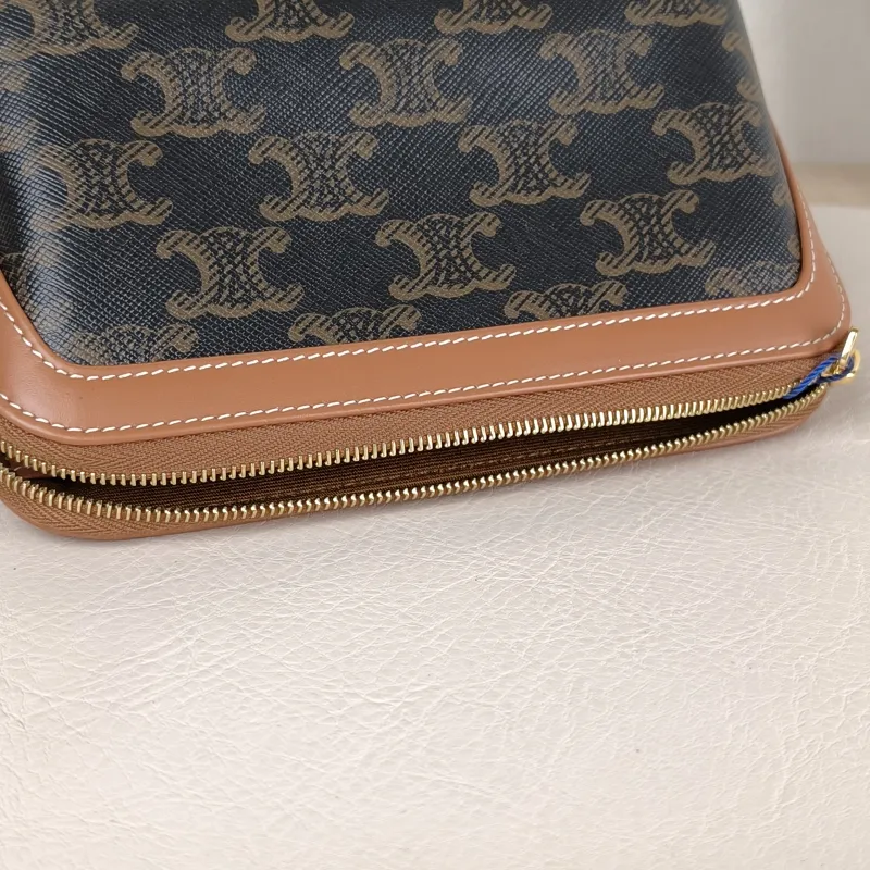 CELINE Cosmetic Bag Triomphe Cosmetic Bag Monogram PVC Small 14 × 8 × 9.5 cm — detail view 9 of 9