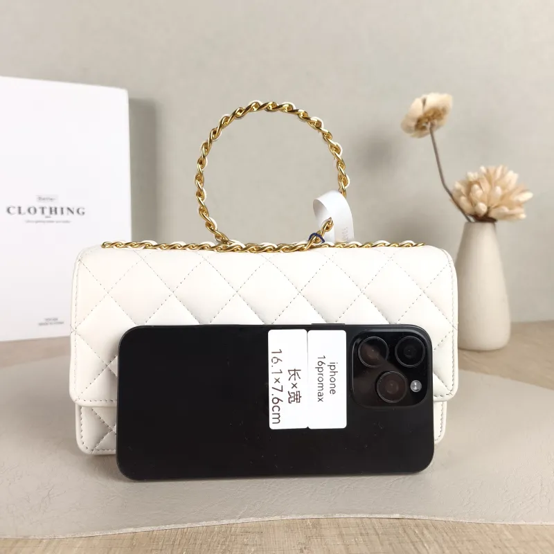 Chanel Top Handle Bag White One Size 21 × 4 × 11.5 cm — cover view 2 of 5