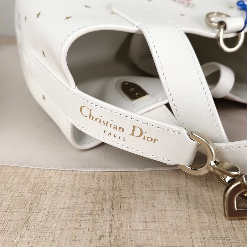 DIOR Top Handle Bag TOUJOURS Edition White Calfskin Small 18.5 × 12 × 18.5 cm — detail view 13 of 13