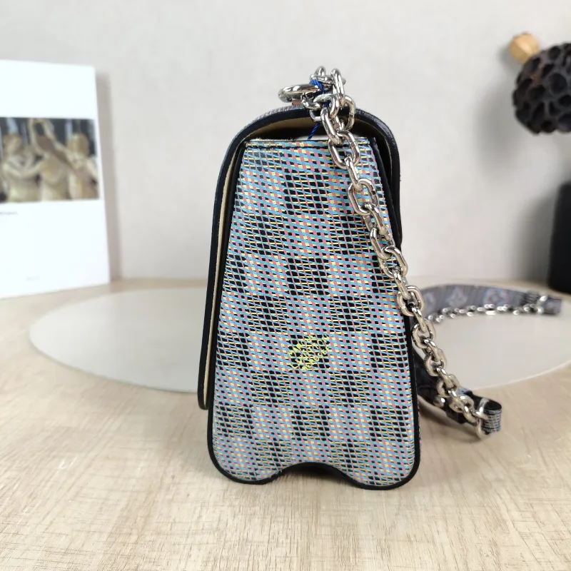 Louis Vuitton Crossbody Bag Twist Blue PVC Medium 23 × 9.5 × 17 cm — detail view 8 of 12