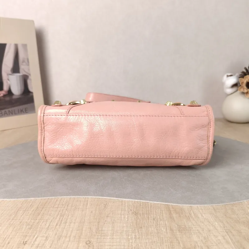 BALENCIAGA Crossbody Bag neo cagole Pink Lambskin Small 24 × 5 × 15 cm — cover view 5 of 6