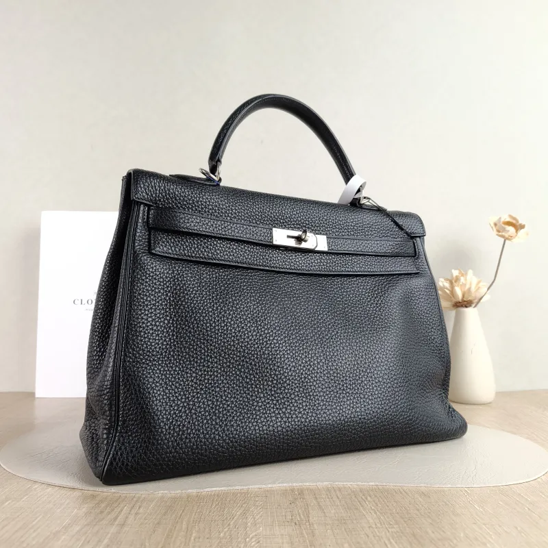 Hermès Crossbody Bag kelly 35 Black Togo Calfskin One Size 35 × 12 × 24 cm M Conditioned — cover view 5 of 5