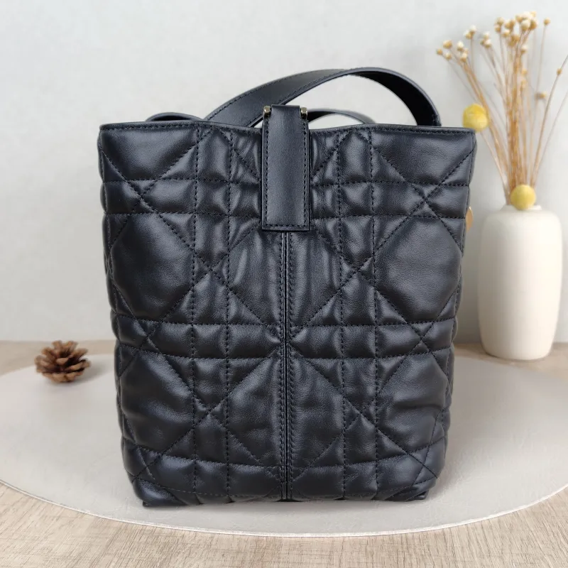 DIOR Top Handle Bag TOUJOURS Black Calfskin Medium 28.5 × 17 × 21.5 cm — detail view 2 of 13