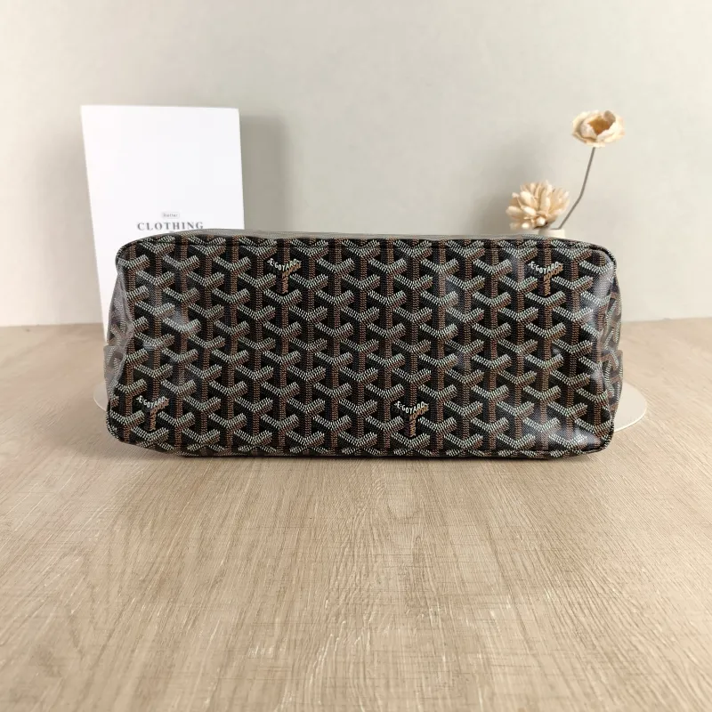GOYARD Shoulder Bag Boheme Hobo Black ine Canvas Small 43 × 14 × 27 cm — cover view 3 of 5