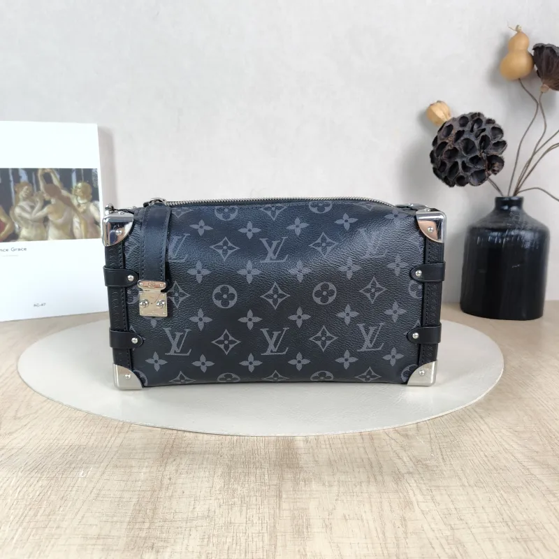 Louis Vuitton Crossbody Bag Side Trunk East West Box Monogram PVC Medium 28 × 7 × 15 cm
