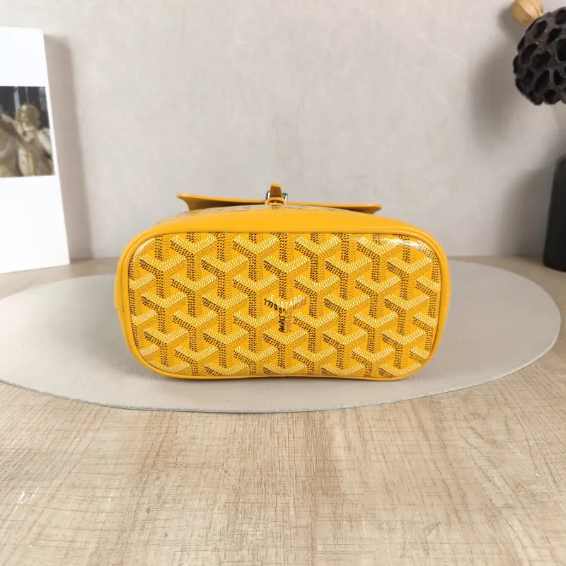 GOYARD Crossbody Bag ALPIN Backpack Yellow PVC Mini 19 × 9.5 × 23 cm — cover view 2 of 5