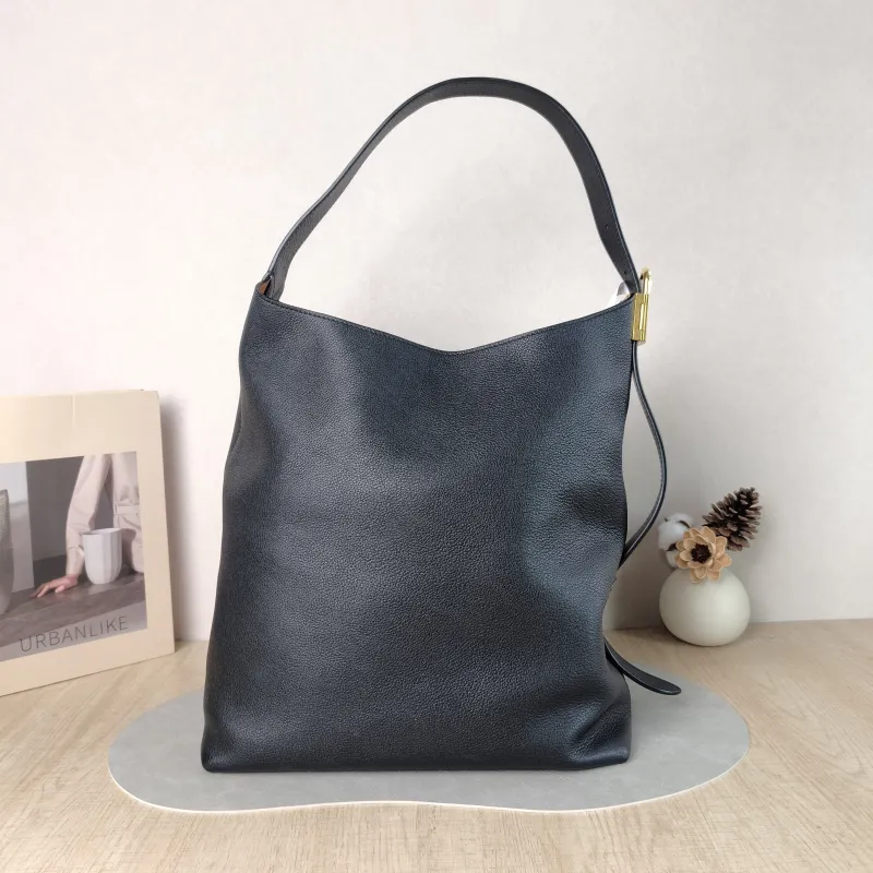 Louis Vuitton Shoulder Bag Low Key Hobo Shoulder Bag Black Calfskin Medium 31 × 18 × 35 cm — cover view 5 of 5