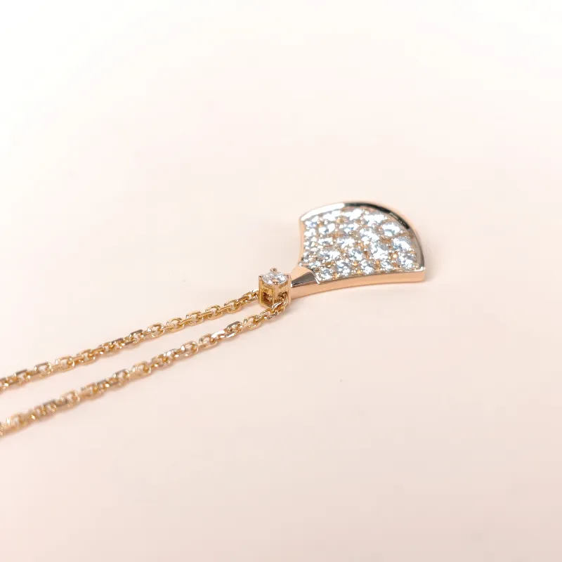 Bvlgari Necklace Divas' Dream Pavé Diamond Rose Gold Diamond18KR ose Gold Small 44cm — cover view 6 of 10