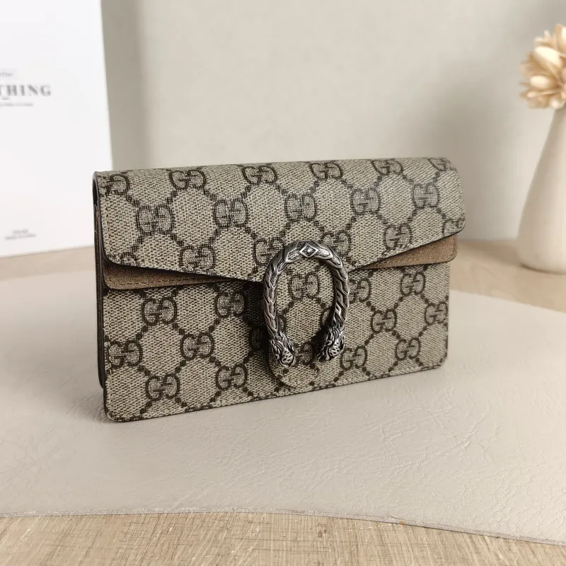 GUCCI Crossbody Bag Dionysus Monogram PVC Mini 16.5 × 4.5 × 10 cm — cover view 2 of 5
