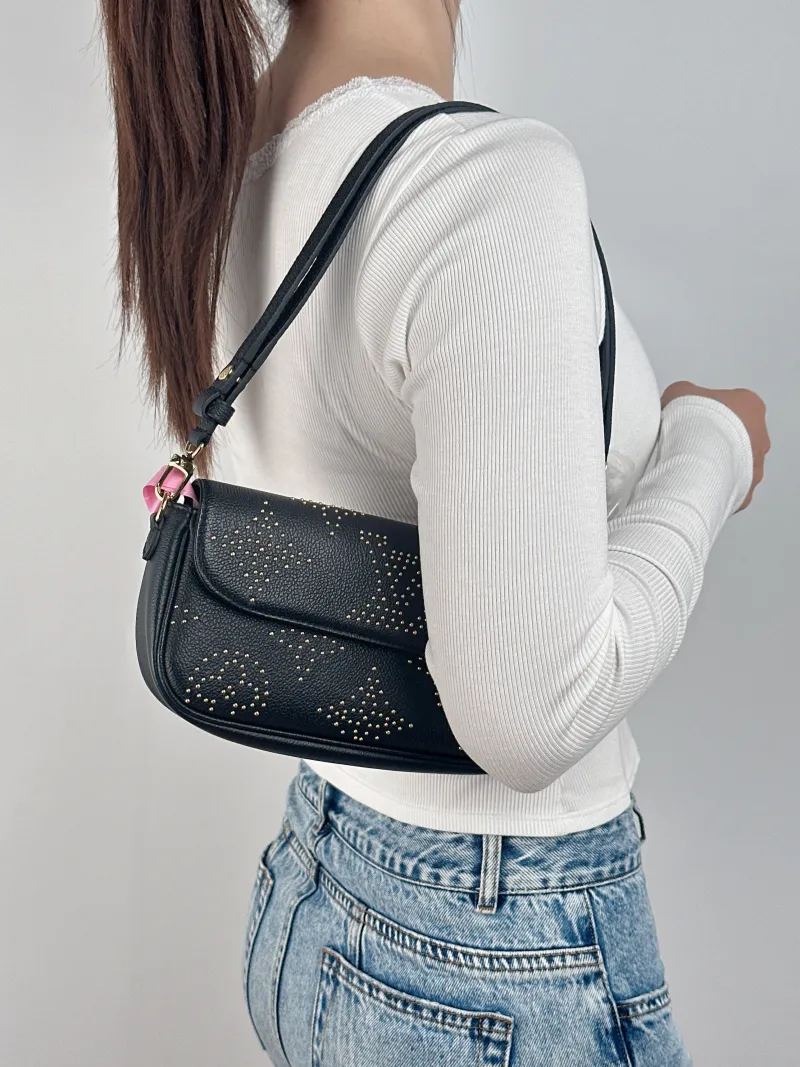 Louis Vuitton Crossbody Bag IVY Black Monogram Empreinte Embossed Calfskin Small 23.5 × 4.3 × 12 cm — on-model view 2 of 2