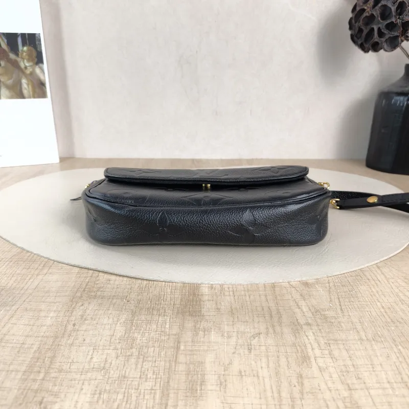 Louis Vuitton Crossbody Bag IVY Black Empreinte Embossed Calfskin Small 23.5 × 4.3 × 12 cm — cover view 5 of 5