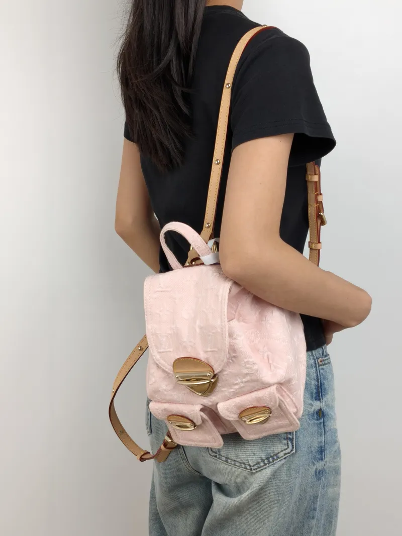 Louis Vuitton Backpack Venice Backpack Pink One Size 24 × 7 × 26 cm — on-model view 2 of 3