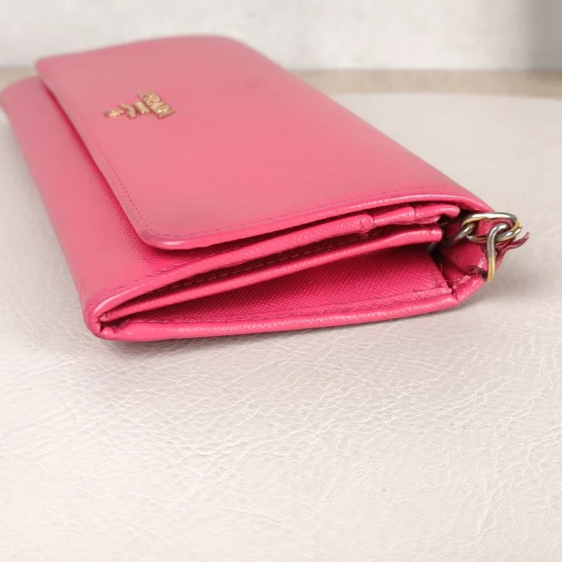 PRADA Shoulder Bag Shoulder Bagwoc Pink Calfskin 21 × 2.5 × 10.5 cm Conditioned — detail view 3 of 12
