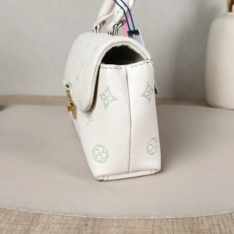 Louis Vuitton Crossbody Bag MADELEINE White · Green Calfskin nano 21 × 6 × 12.5 cm — detail view 4 of 11